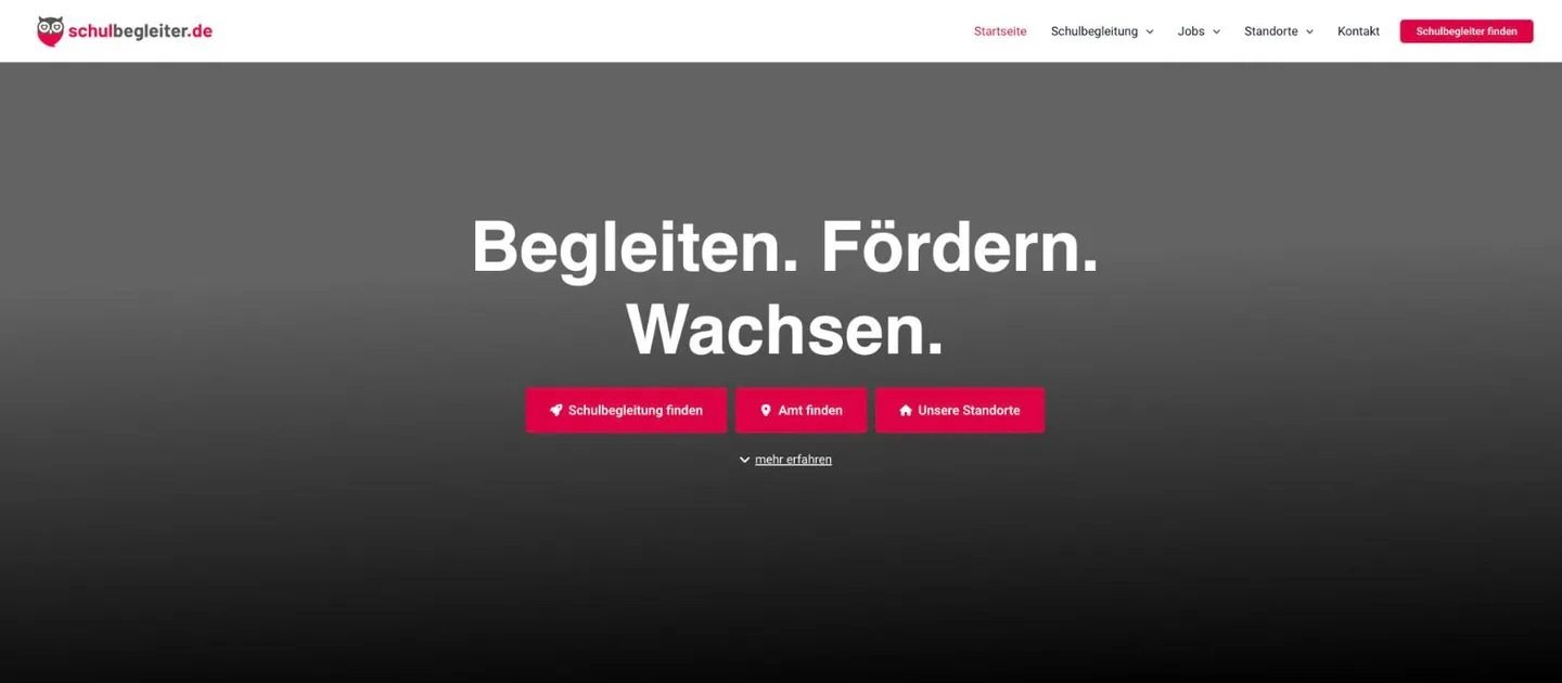 Startseite von SCHULBEGLEITER