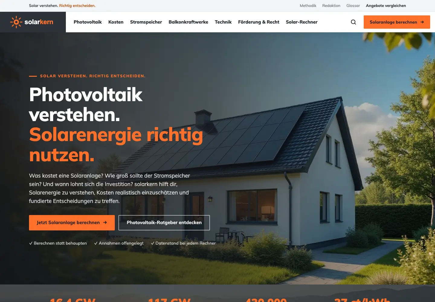 Startseite von SOLARKERN