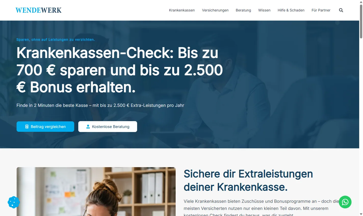 Startseite von WENDEWERK